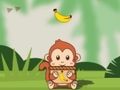 Monkey & Fruits 