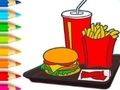 Coloring Book: Hamburger 