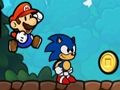 Super Mario and Sonic 