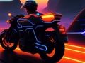 Motorcycle racing in space 