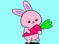 Cute Rabbit Coloring Book 