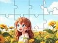 Jigsaw Puzzle: Sunflower Girl 