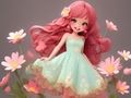 Coloring Book: Flower Dress 