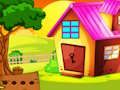 Tiled Roof House Gold Treasure Escape 