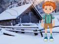 Boy Escape From Winter Season 