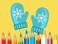 Coloring Book: Cute Winter Clothes 