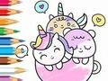 Coloring Book: A Cup Of Unicorn 
