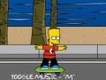 Bart Simpson Skateboarding