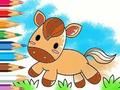Coloring Book: Running Horse 