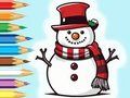 Coloring Book: Snowman Family 