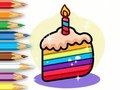 Coloring Book: Birthday Cake Coloring Book: Birthday Cake