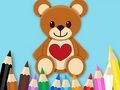 Coloring Book: Toy Bear 