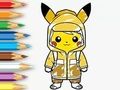 Coloring Book: Raincoat Pikachu Coloring Book: Raincoat Pikachu