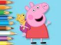 Coloring Book: Peppa With Toy Bear Coloring Book: Peppa With Toy Bear