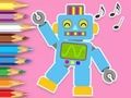 Coloring Book: Robot Dancing 