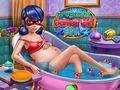Pregnant Dotted Girl Spa 