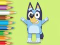 Coloring Book: Happy Bluey Coloring Book: Happy Bluey