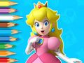 Coloring Book: Young Princess Peach 