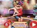 Dotted Girl Sauna Flirting 