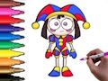 Pomni Coloring Time 