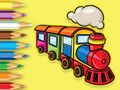 Coloring Book: Running Train 