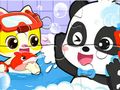 Jigsaw Puzzle: Baby Panda Shower Time 