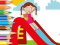 Coloring Book: Playing Slide Coloring Book: Playing Slide
