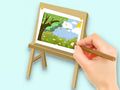 Coloring Book: Paysage Drawing Board 