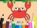 Coloring Book: Happy Crab 