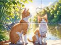 Jigsaw Puzzle: Cats In Pairs 