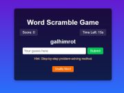 Word Scramble Game Challenge