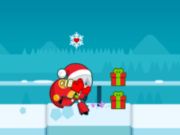 Santa Girl Running