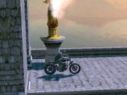 Motorcycle Race Through Ruins