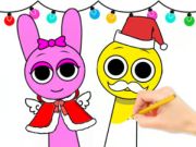 Coloring Book: Sprunki Christmas Coloring Book: Sprunki Christmas