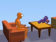 Ragdoll Gun Shooter: Cannon Spinner Playground