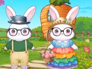 Bunnies Get Ready for Easter