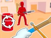 Stickman Archer Shooting Arrows at Reds