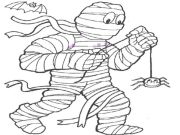 Mummy Coloring Book