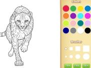 Wild Animals Coloring Book