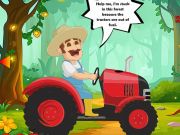 Fill Fuel In Farmer Tractor