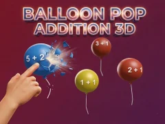 Balloon Pop Addition 3D — free online game