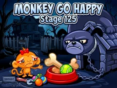 Monkey Go Happy Stage 125 — ਮੁਫ਼ਤ ਆਨਲਾਈਨ ਗੇਮ