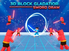 3D Block Gladiator: Sword Draw — free online game