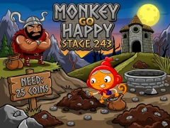Monkey Go Happy Stage 243 — lojë online falas