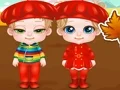 Cute Twin Fall Time — free online game