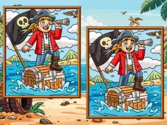 Pirates Find the Diffs — δωρεάν online παιχνίδι