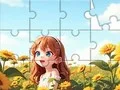Jigsaw Puzzle: Sunflower Girl – tasuta veebimäng