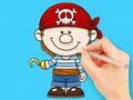 Coloring Book: Pirate เกมออนไลน์ฟรี