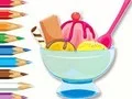 Coloring Book: Ice Cream Sundae — free online game