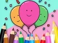 Coloring Book: Celebrate-Balloons — free online game